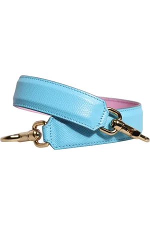 Dolce & Gabbana Femme, Sacs, Bleu, Taille: ONE Size Luxueuse Bandoulière en Cuir avec Détails Métalliques