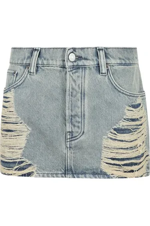 Acne Studios Femme, Jupes, Bleu, Taille: 42 FR Mini-Jupe en Denim Bleu