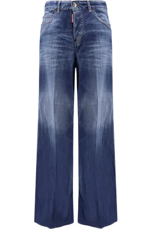 Dsquared2 Femme, Jeans, Bleu, Taille: 38 FR Jean Bleu Logo Brodé Fabriqué en Italie