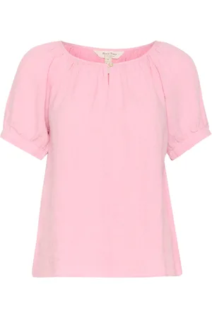 Part Two Femme, Blouses et Chemises, Rose, Taille: 38 FR Chemisier en lin féminin Nectar