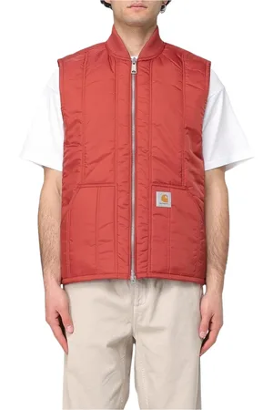 Carhartt Homme, Vestes, Rouge, Taille: S Gilet matelassé pour homme