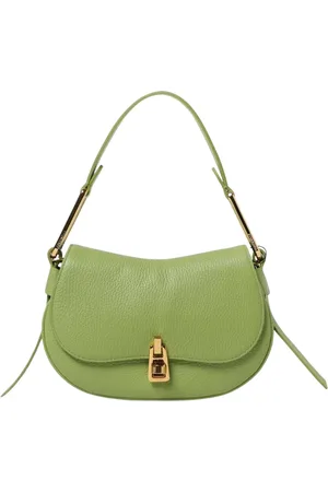 Coccinelle Femme, Sacs, Vert, Taille: ONE Size Sac à Main en Cuir HalfMoon Vert
