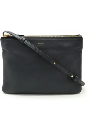 Céline Femme, Pre-owned, Noir, Taille: ONE Size Pre-owned Cuir sacs-ports-paule