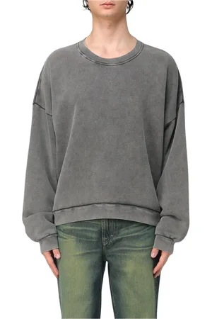 Acne Studios Homme, Sweatshirts et sweats à capuche, Gris, Taille: L Pull Col Rond Noir