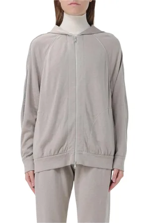 Brunello Cucinelli Femme, Sweatshirts et sweats à capuche, Gris, Taille: 42 FR Pull Tricoté Multicolore Vibrant