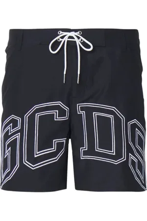 GCDS Homme, Maillots de bain, Noir, Taille: M Shorts de plage Sea Lounge noirs