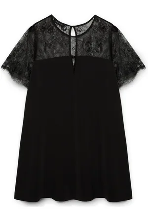 Fiorella rubino Femme, Robes, Noir, Taille: 54 FR Vestido encaje