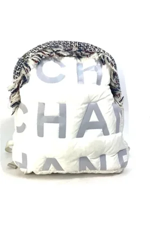 CHANEL Femme, Pre-owned, Blanc, Taille: ONE Size Pre-owned Tissu sacs-chanel