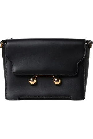 Marni Femme, Sacs, Noir, Taille: ONE Size Pochette en Cuir Beige