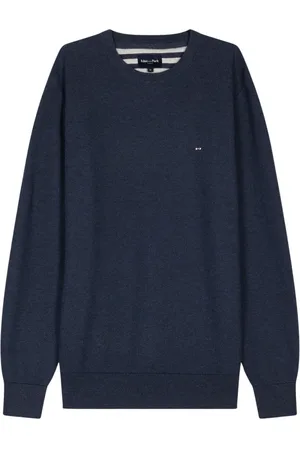 Eden Park Homme, Pulls, Bleu, Taille: 2XL Pull col rond en coton nid d