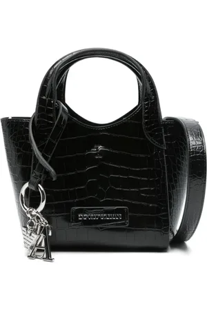 Emporio Armani Femme, Sacs, Noir, Taille: ONE Size Sacs noirs avec fermoir à crochet
