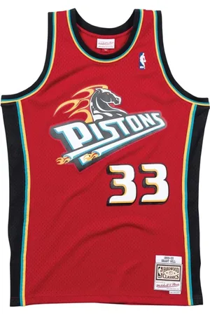 Mitchell & Ness Homme, Sport, Rouge, Taille: M T-shirt Detroit Pistons Grant Hill Rouge