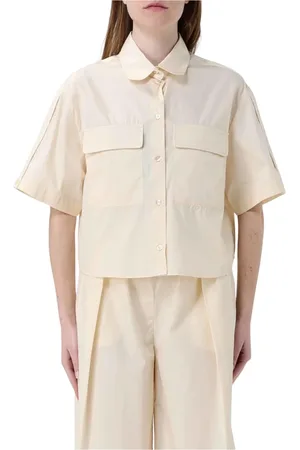 Colmar Femme, Blouses et Chemises, , Taille: 40 FR Chemise en Coton Jaune Crème