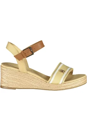 Tommy Hilfiger Femme, Chaussures, , Taille: 40 EU Sandale avec Bride de Cheville et Détails Contrastants