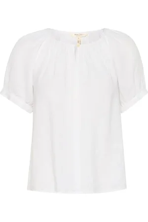 Part Two Femme, Blouses et Chemises, Blanc, Taille: 34 FR Chemisier en lin féminin Bright