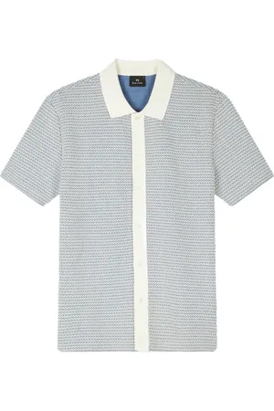 Paul Smith Homme, Chemises, Bleu, Taille: M Polo à Boutons Bleu/Blanc