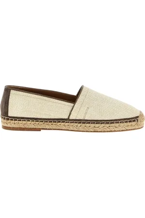 Brunello Cucinelli Homme, Chaussures, , Taille: 40 EU Espadrilles Beiges avec Semelle en Jute