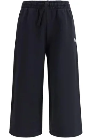 Maison Kitsuné Femme, Pantalons, Noir, Taille: 36 FR Pantalons de survêtement avec patch renard
