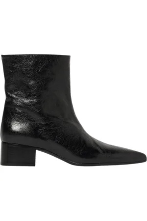 Khaite Femme, Chaussures, Noir, Taille: 37 EU Bottes noires en cuir à bout pointu