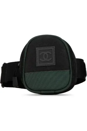CHANEL Homme, Pre-owned, Vert, Taille: ONE Size Pre-owned Toile sacs-chanel