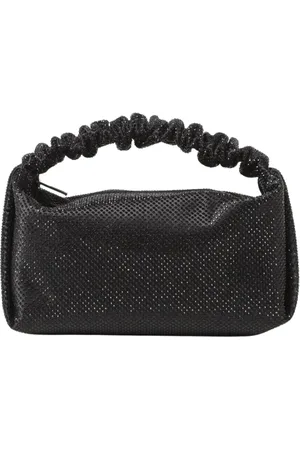 Alexander Wang Femme, Sacs, Noir, Taille: ONE Size Pochette Noire avec Strass