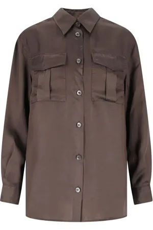 Aspesi Femme, Blouses et Chemises, Brun, Taille: 32 FR Chemise Classique Marron