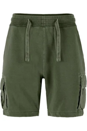 Bomboogie Homme, Shorts, Vert, Taille: M Jogger bermuda in lightweight fleece