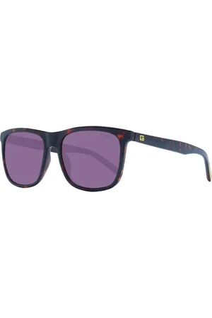 Guess Homme, Accessoires, Brun, Taille: ONE Size Lunettes de Soleil Homme Marron Design Élégant