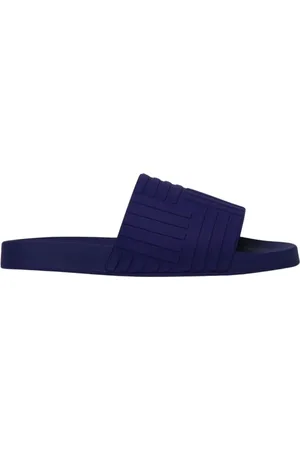 Bottega Veneta Homme, Chaussures, Bleu, Taille: 39 EU Mules en Caoutchouc Multicolores Chaussures Élégantes