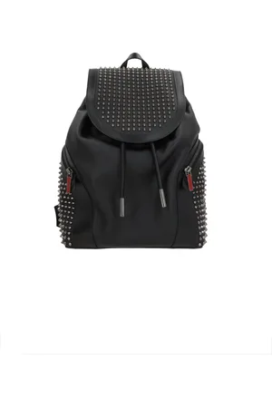 Christian Louboutin Homme, Sacs, Noir, Taille: ONE Size Sacs en Cuir de Veau Noir avec Quincaillerie en Ruthénium