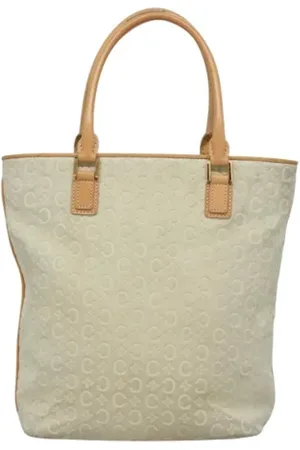 Céline Femme, Pre-owned, Blanc, Taille: ONE Size Pre-owned Daim sacs-celine