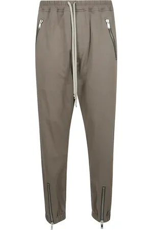 Rick Owens Homme, Pantalons, Gris, Taille: XL Pantalons de piste urbains avec poches zippées