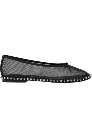 Alexander Wang Femme, Chaussures, Noir, Taille: 36 EU Studded Trim Mesh Ballet Flats
