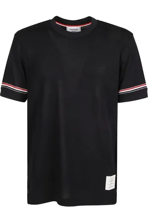 Thom Browne Homme, Tops, Bleu, Taille: L T-shirt classique pour un usage quotidien