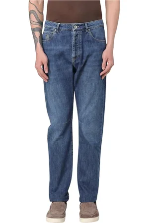 Brunello Cucinelli Homme, Jeans, Bleu, Taille: L Jean Droit Bleu Moderne