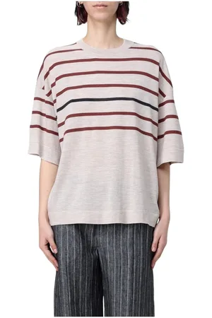 Brunello Cucinelli Femme, Pulls, , Taille: 36 FR Pull de Luxe en Mélange de Cachemire