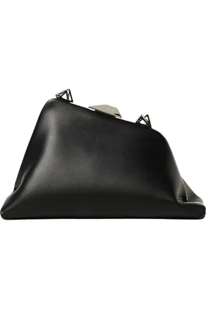 The Attico Femme, Sacs, Noir, Taille: ONE Size Pochette en cuir noir
