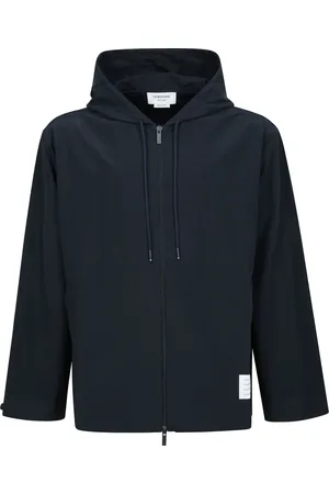 Thom Browne Homme, Vestes, Bleu, Taille: M Veste printanière Ripstop