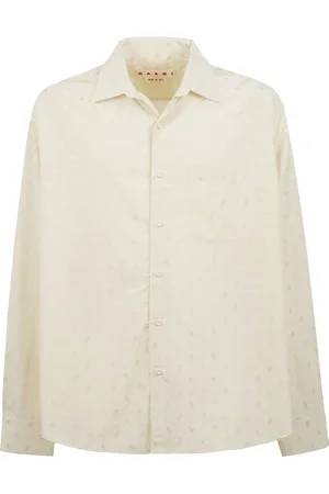 Marni Homme, Chemises, , Taille: M Chemise à Manches Longues Géométrique Jacquard