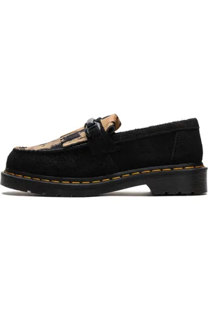 Dr. Martens Homme, Chaussures, Noir, Taille: 46 EU Élégants Mocassins en Daim Noir