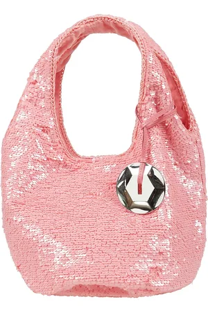 J.W.Anderson Femme, Sacs, Rose, Taille: ONE Size Sac à main Paillettes avec Charm Métallique