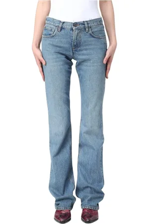 haikure Femme, Jeans, Bleu, Taille: W27 Jean droit bleu