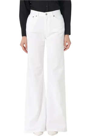 Dondup Femme, Jeans, Blanc, Taille: W28 Jean Large Blanc