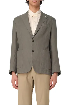 Manuel Ritz Homme, Vestes, Vert, Taille: 3XL Blazer en Lin Vert