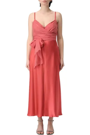 Alberta Ferretti Femme, Robes, Rose, Taille: 38 FR Élégante Robe en Soie Violette A-Ligne