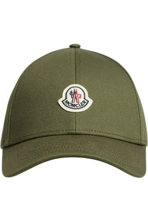 Moncler Homme, Accessoires, Vert, Taille: ONE Size Casquette de Baseball en Coton Vert