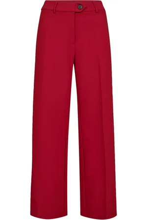Co`Couture Femme, Pantalons, Rouge, Taille: 38 FR Pantalon Large Flamme