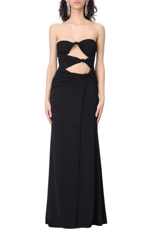 ANIYE BY Femme, Robes, Noir, Taille: 38 FR Robe Longue Noire avec Détail de