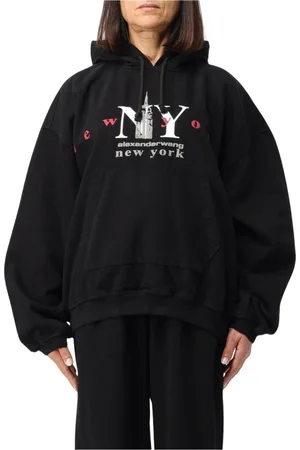 Alexander Wang Femme, Sweatshirts et sweats à capuche, Noir, Taille: 36 FR Sweat à Capuche Graphique Noir