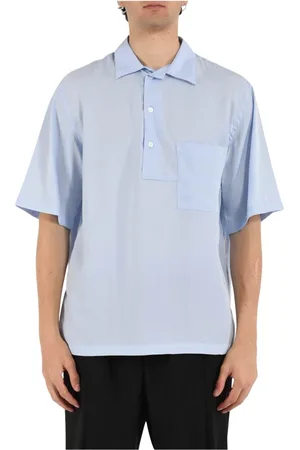 COSTUMEIN Homme, Tops, Bleu, Taille: L Chemise en lyocell coupe décontractée